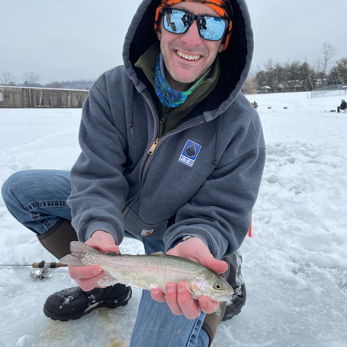 Ice Fishing Canonsburg Lake - Reel Fish Inc.