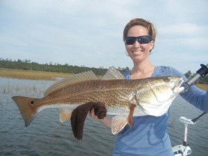 Photo of the Week, Shannon Cousineau holding her 10lb Red Drum. - Reel ...